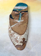 Waterfall Mixed Media Carving