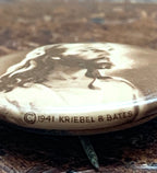 Vintage 1941 Pinback Button "Jesus Christ" Kriebel & Bates