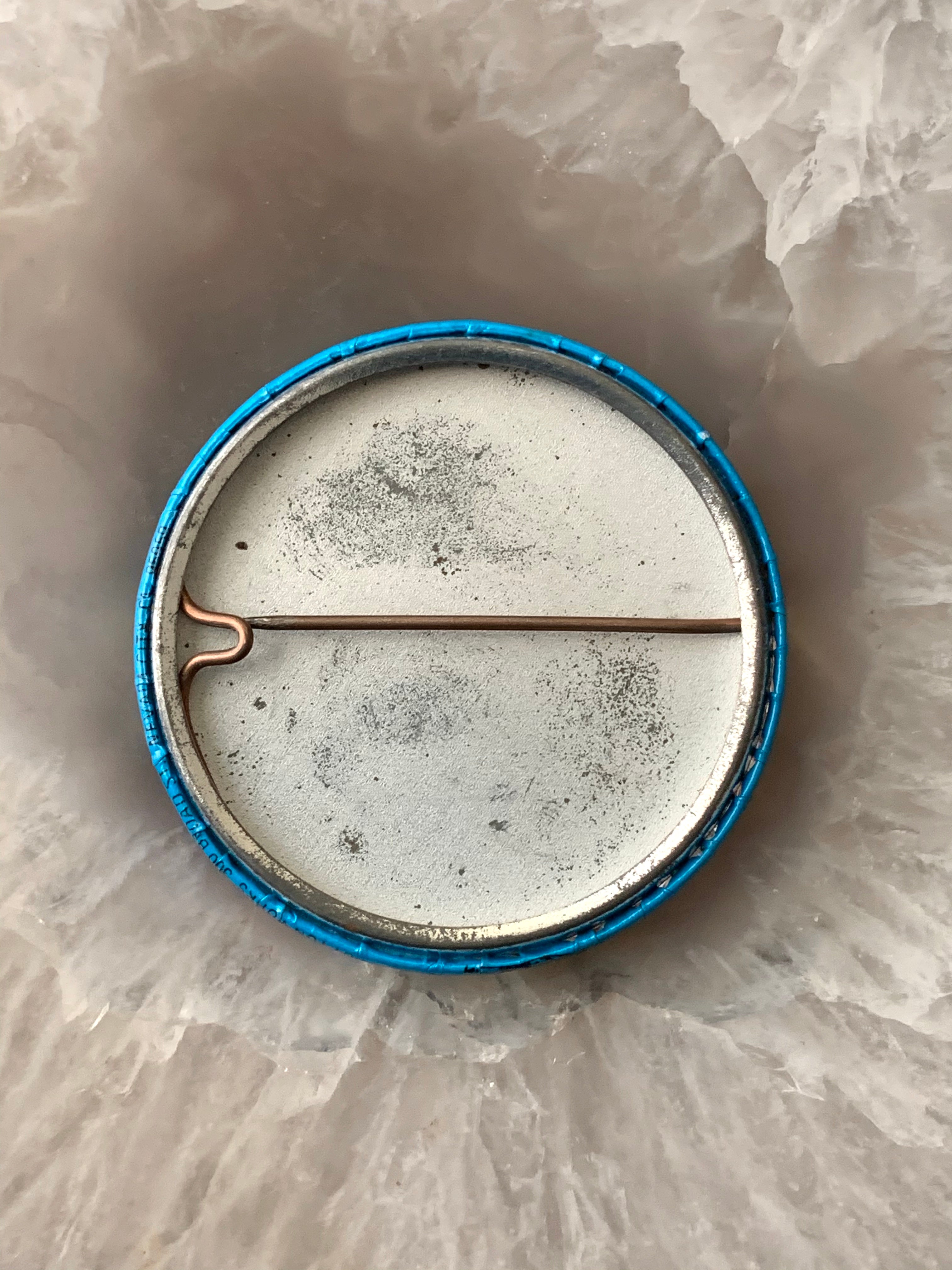 Vintage Pinback Button "Fly Oakland The Airport That's Really Taking Off"