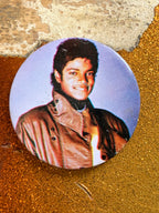 Retro Michael Jackson MJ Pinback Button