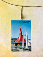 Load image into Gallery viewer, Vintage Postcard Expo 67 Montreal Canada “Pavilion of Ethiopia” on lle Notre-Dame
