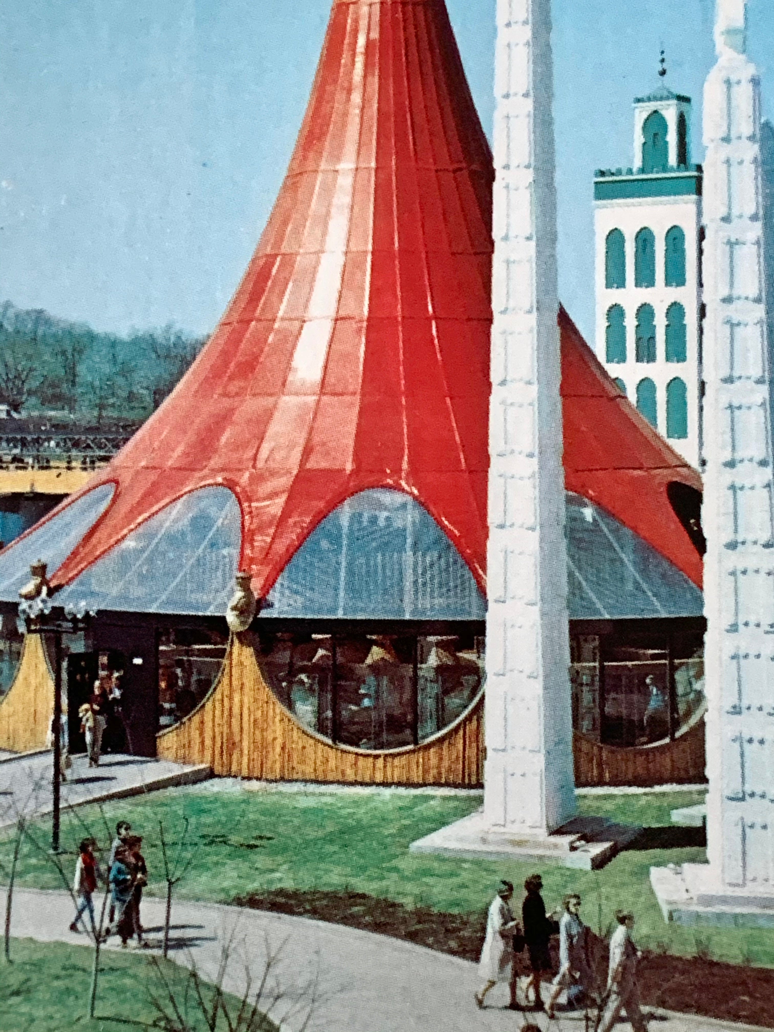 Vintage Postcard Expo 67 Montreal Canada “Pavilion of Ethiopia” on lle Notre-Dame