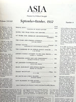 Load image into Gallery viewer, Asia Magazine September-October 1932 Issue
