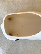 Vintage Holt Howard 1960's Black & White Ceramic Bull Planter