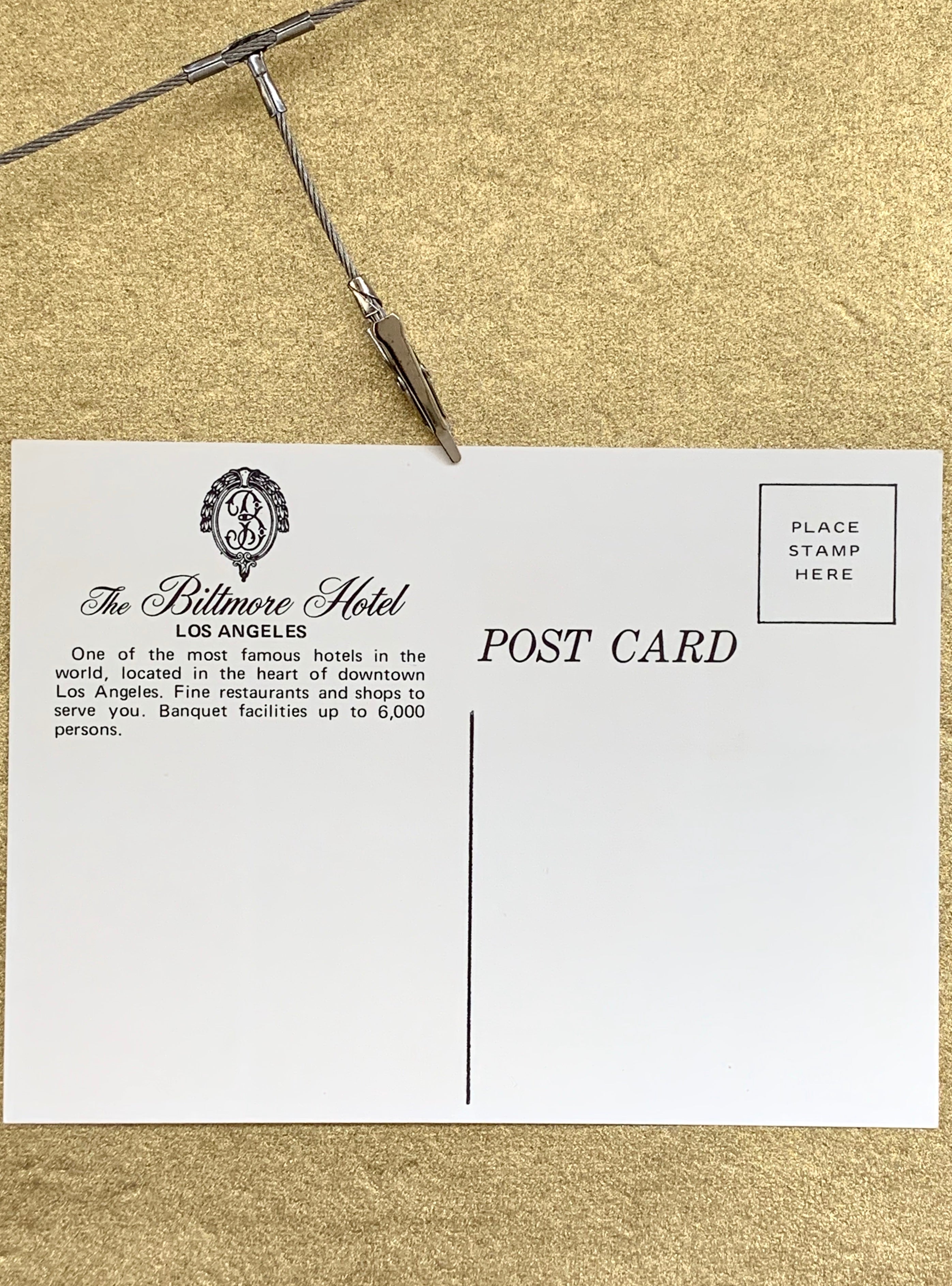 Vintage Postcard The Biltmore Hotel Los Angeles