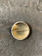 Funny Face Pinback Button "Creative House"