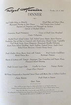 John Kelly "Lei Maker" Royal Hawaiian Menu Cover Art