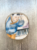 Load image into Gallery viewer, Chinese Porcelain Shard &amp; Metal Trinket Box
