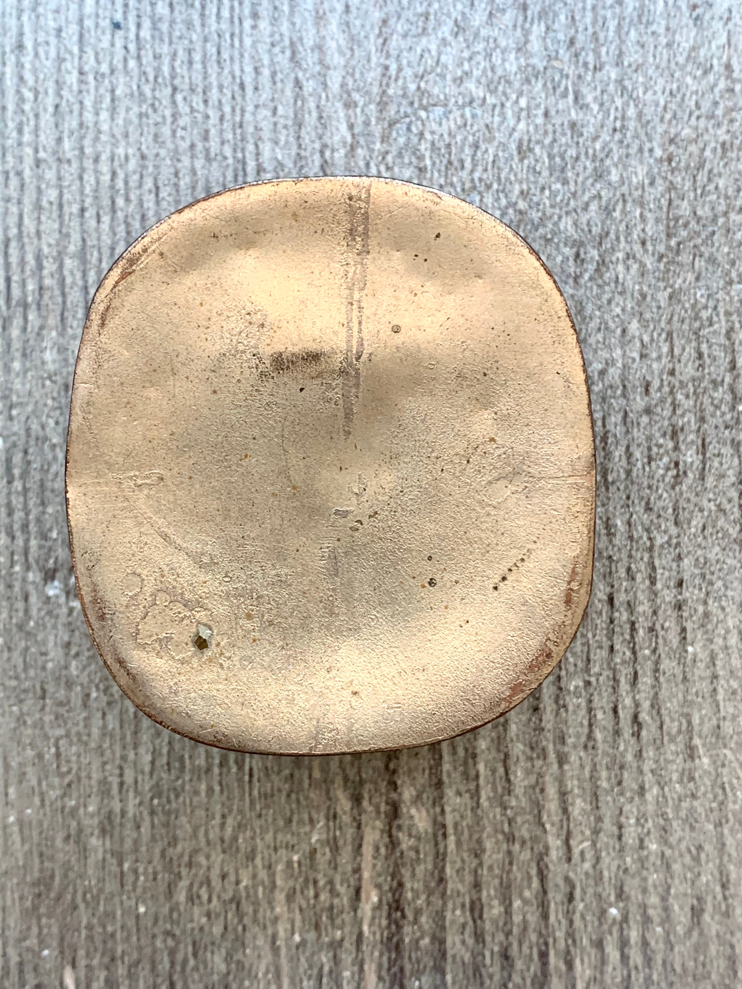 Chinese Porcelain Shard & Metal Trinket Box