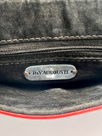 Leather Shagreen & Shell Clutch Handbag