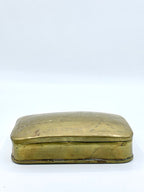 Antique Dutch Brass Tobacco Box; Leyden Netherlands