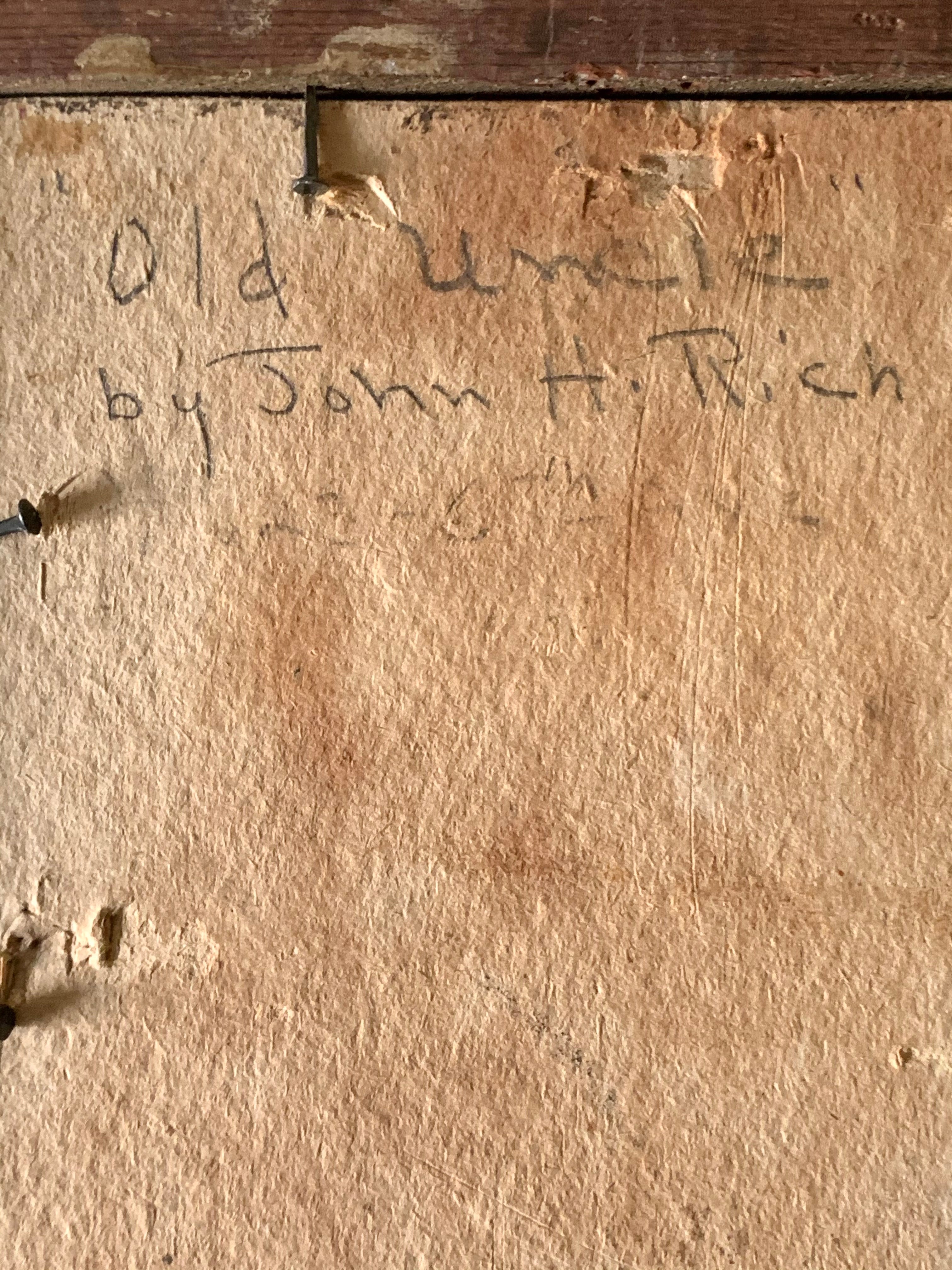 John Hubbard Rich (American Artist, 1876-1954), "Old Uncle" Oil Painting