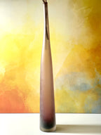 Laura de Santillana Bambu Series Plum Purple Glass Vase for Arcade Murano, Italy