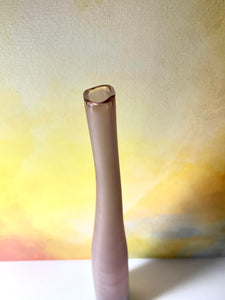 Laura de Santillana Bambu Series Plum Purple Glass Vase for Arcade Murano, Italy