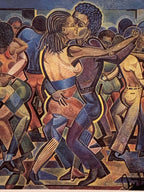 Artist Arthur C. Rayford Signed Greeting Card "Dancing" African American Couple