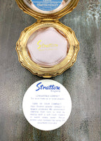 Cupid Stratton (England) Compact w/ Josiah Wedgwood Blue Jasperware Cameo