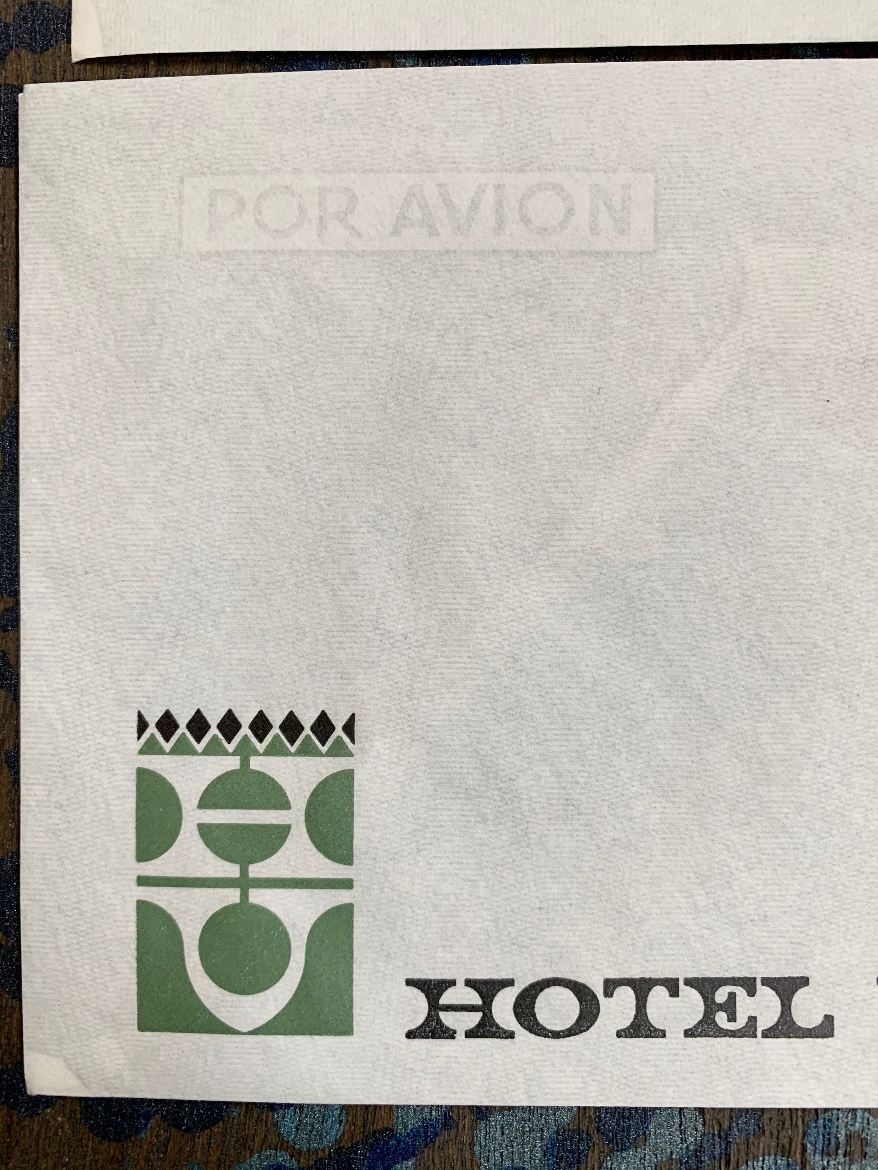 Hotel Victoria (España) Vintage Retro Stationary Envelopes Palma De Mallorca España Por Avion (Set of 3) Legal Size 4 1/4 x 9 Inches