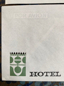 Hotel Victoria (España) Vintage Retro Stationary Envelopes Palma De Mallorca España Por Avion (Set of 3) Legal Size 4 1/4 x 9 Inches