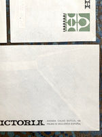 Load image into Gallery viewer, Hotel Victoria (España) Vintage Retro Stationary Envelopes Palma De Mallorca España Por Avion (Set of 3) Legal Size 4 1/4 x 9 Inches
