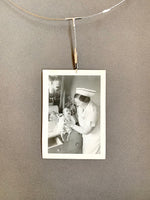 Load image into Gallery viewer, Vintage Black &amp; White Photograph 1939; Rochester General Hospital Nurse Holding Baby
