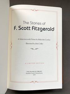 F. Scott Fitzgerald "The Stories" Limited Edition Classic Book; Franklin Library Collected Stories of the World's Greatest Writers Series