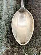 Honolulu "Hibiscus" Silver Demitasse Spoon Vintage Flatware, Collectible Hawaii