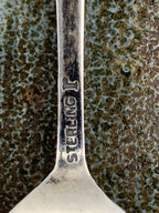 Honolulu "Hibiscus" Silver Demitasse Spoon Vintage Flatware, Collectible Hawaii