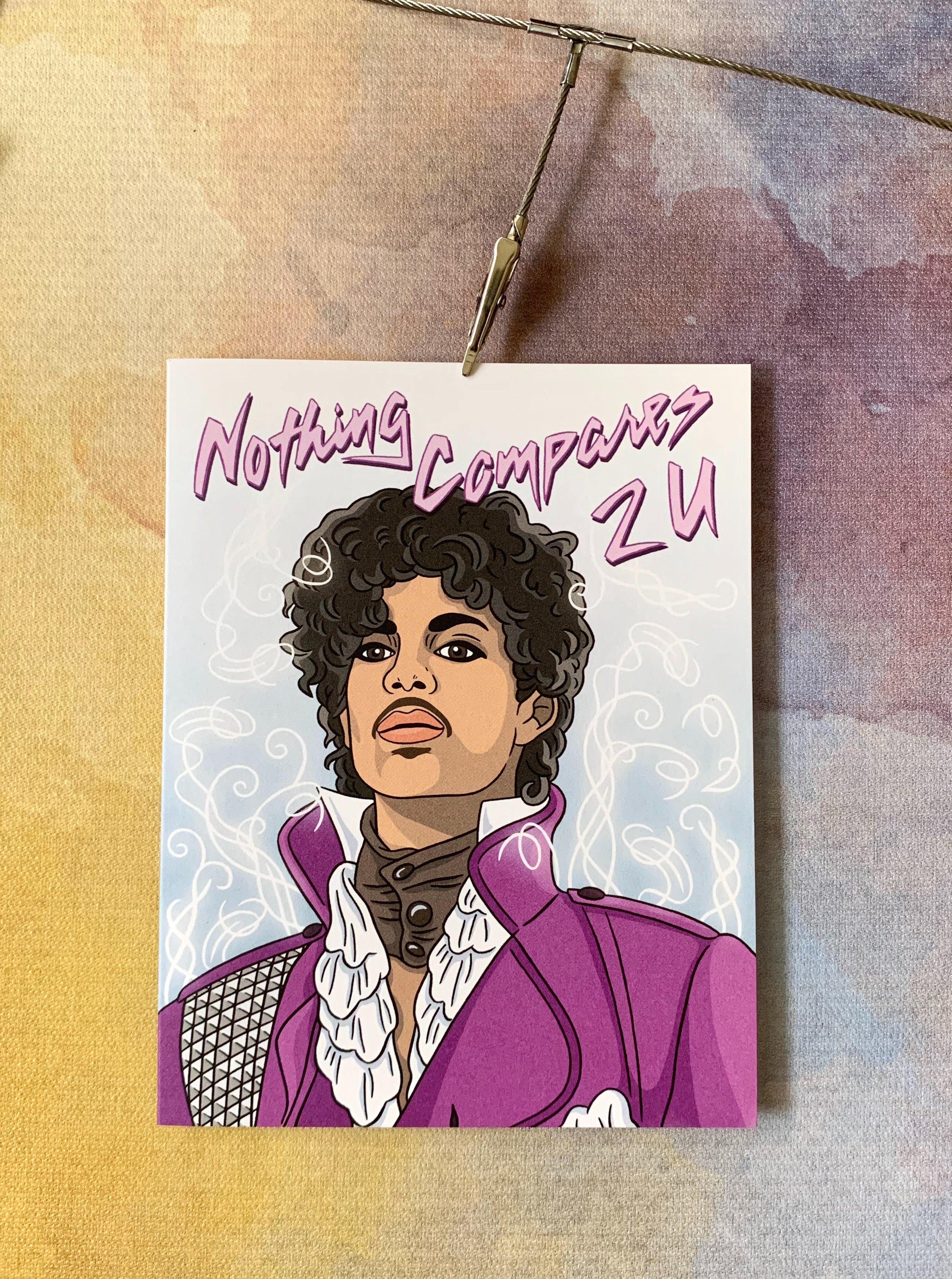 Prince "Nothing Compares 2 U" Greeting Card