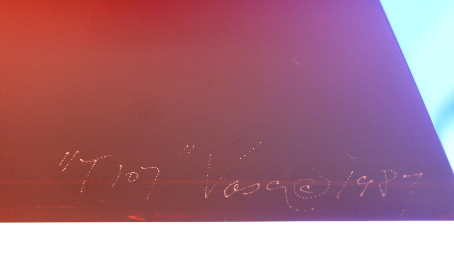 Vasa Velizar Mihich 1987; Signed Cast Acrylic Minimalist Sculpture