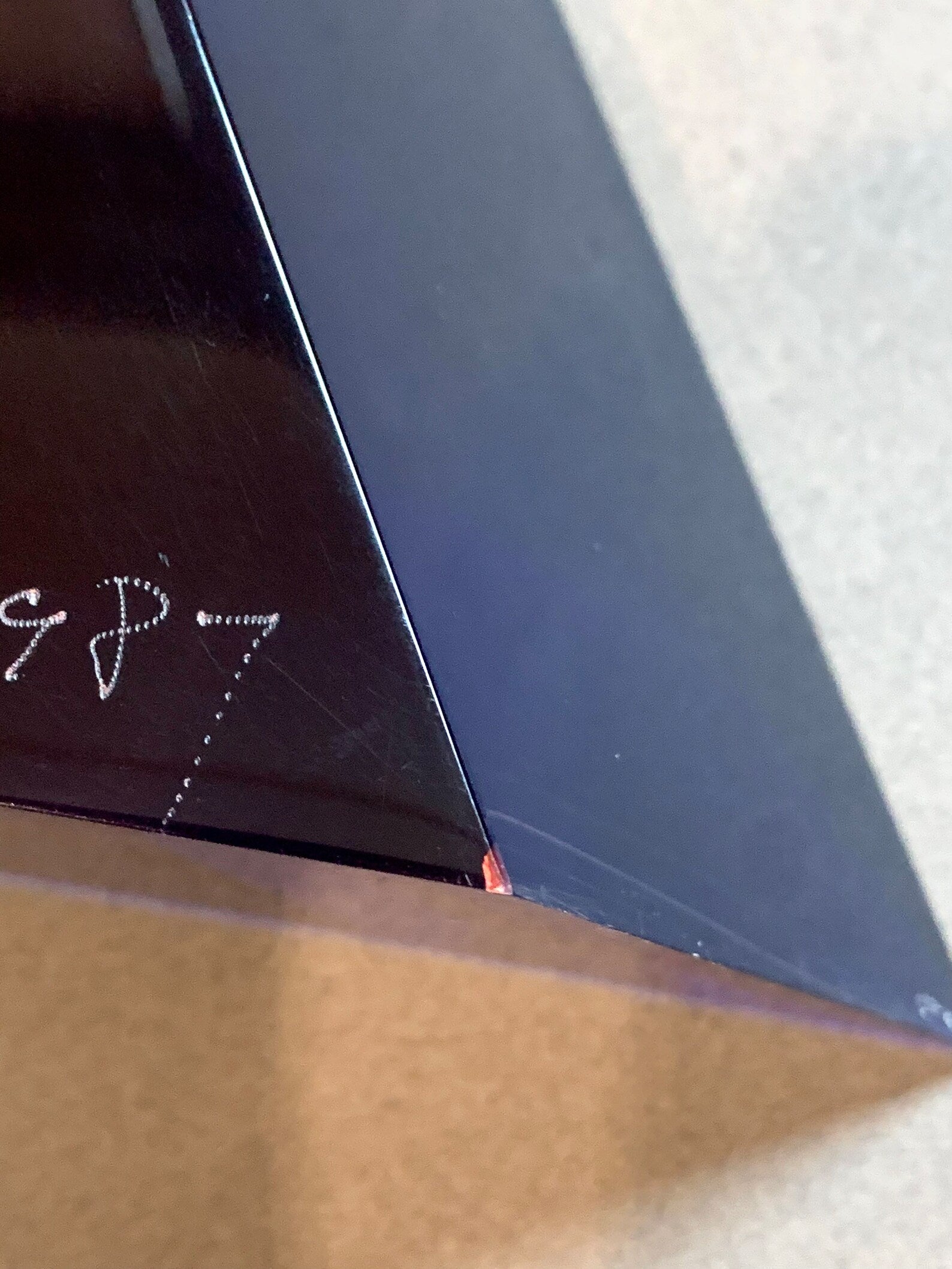 Vasa Velizar Mihich 1987; Signed Cast Acrylic Minimalist Sculpture