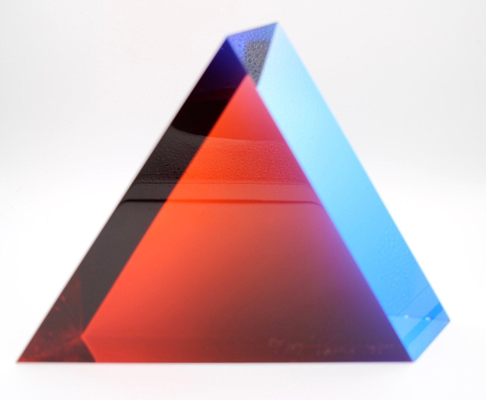 Vasa Velizar Mihich 1987; Signed Cast Acrylic Minimalist Sculpture