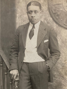 Vintage Collectible Postcard Black / African American Man in Suit & Tie Formal Attire