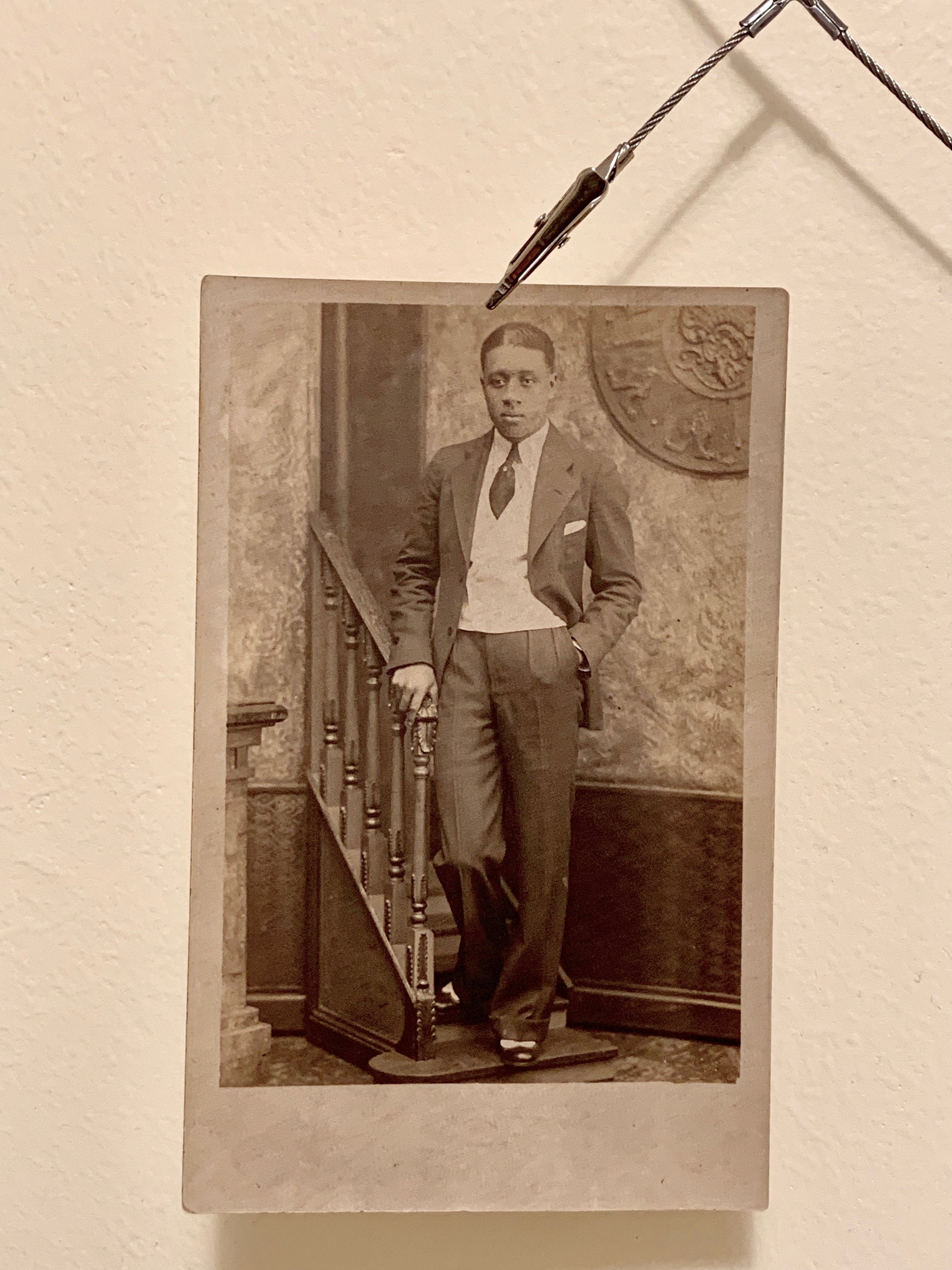 Vintage Postcard African American Man in Suit & Tie