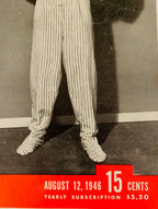 Life Magazine August 12, 1946 "Loretta Young Models A decade of Nightgowns & Pajamas" Vintage Reading Photography Fashion Style Collectible