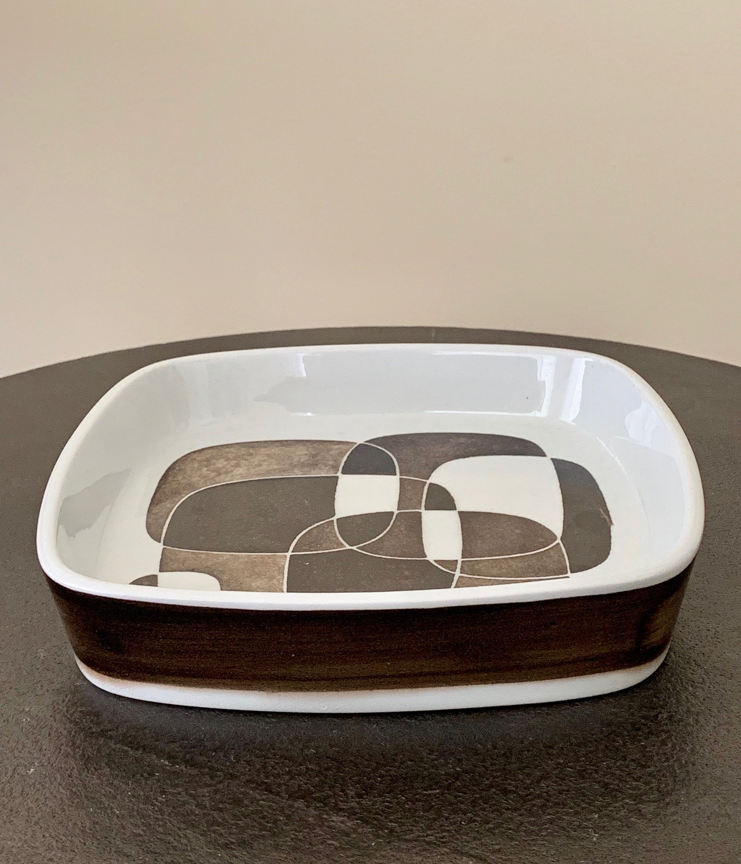 Royal Copenhagen Denmark MidCentury Modern Porcelain Dish; Fajance