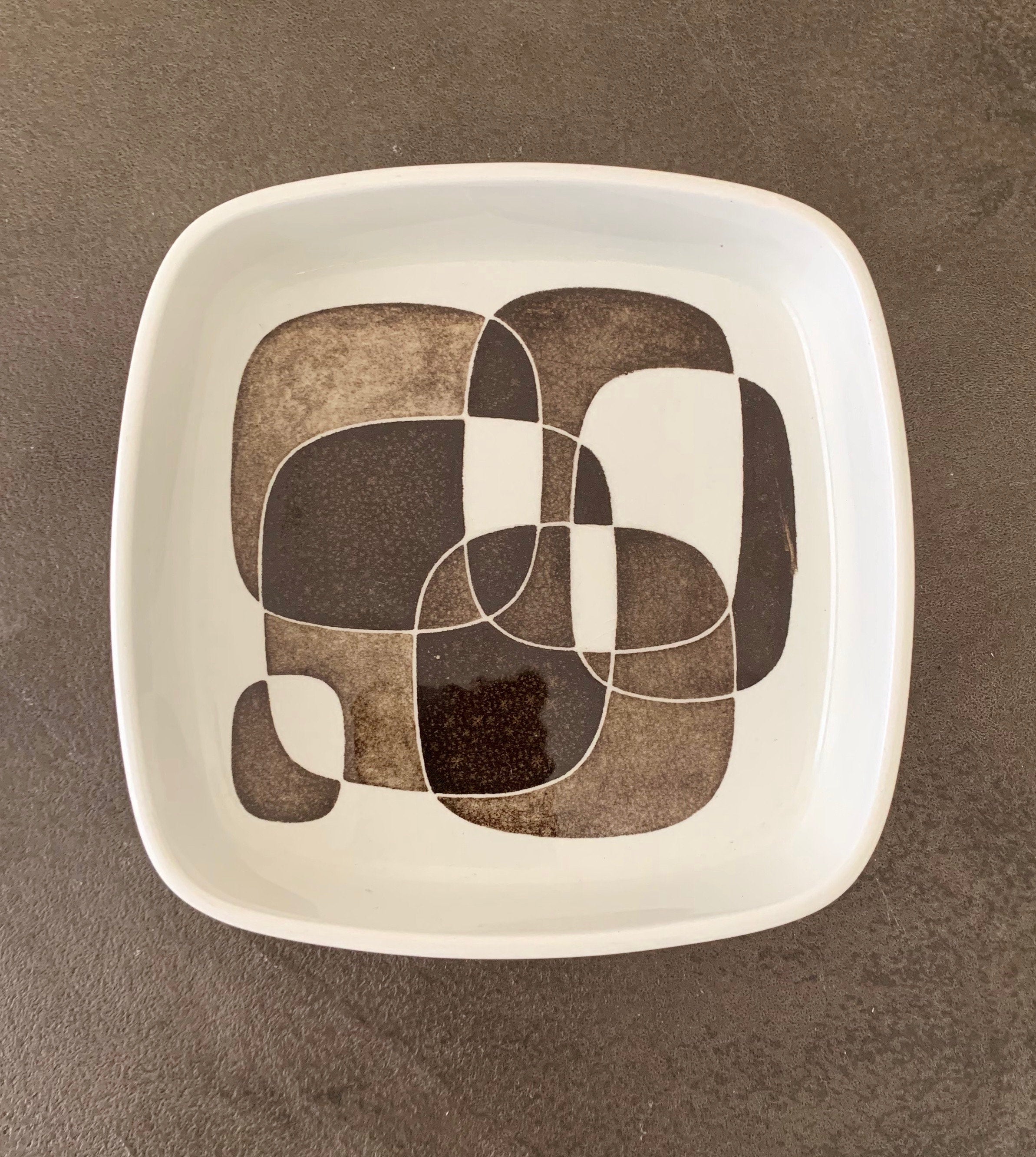 Royal Copenhagen Denmark MidCentury Modern Porcelain Dish; Fajance