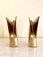 Dolbi Cashier Art Deco Brass Bird Pair 1980