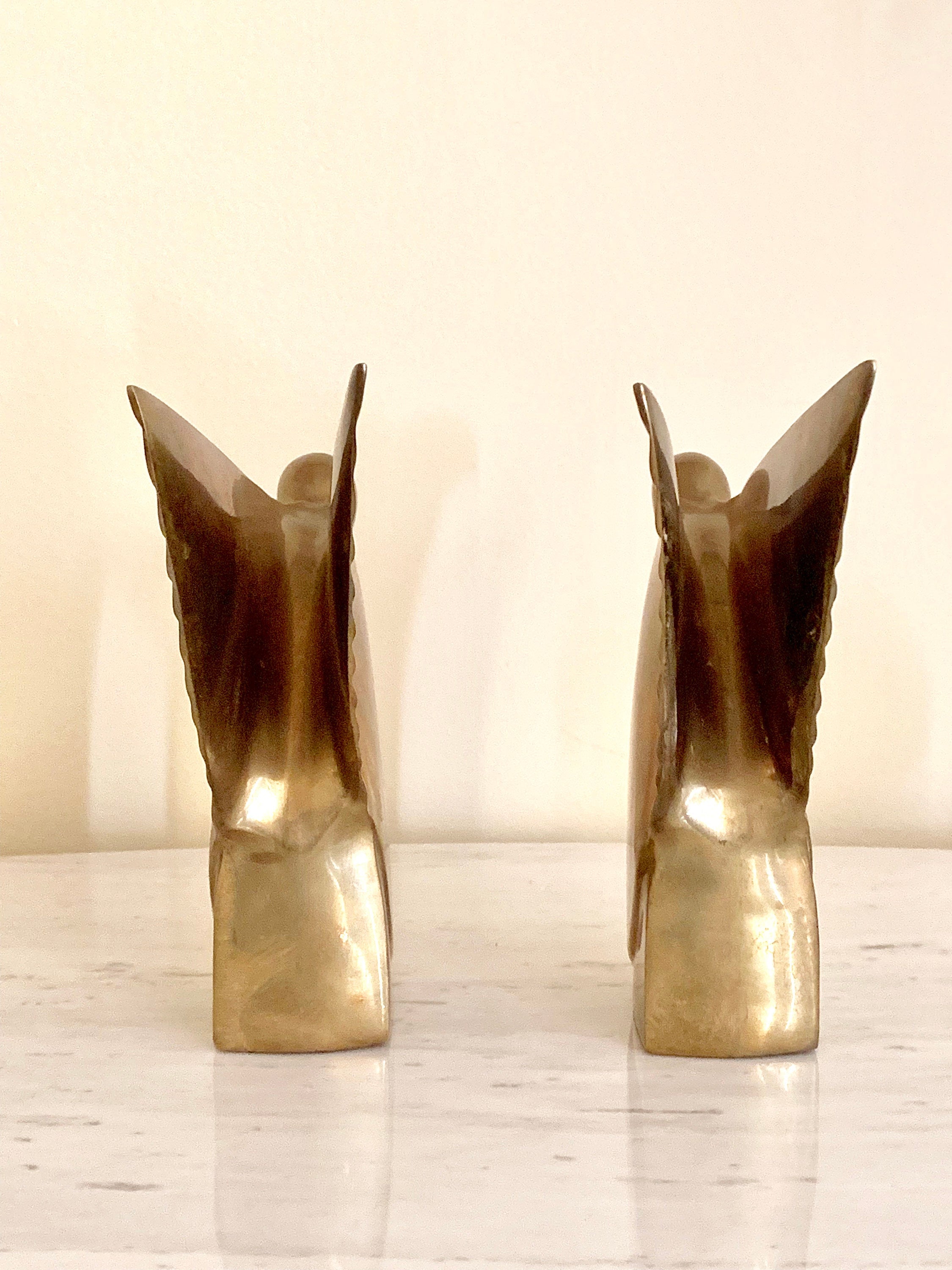 Dolbi Cashier Art Deco Brass Bird Pair 1980
