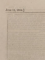 Harper's Weekly Journal of Civilization Illustration of  President "Abraham Lincoln and his Secretaries" June 11, 1864, Newsprint, Art