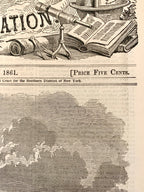 Harper's Weekly Journal President Lincoln at Independence Hall Philadelphia 1861