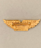 Vintage Retro Western Airlines Junior Pilot Pin Wings Aviation Red and Gold Lapel Pin