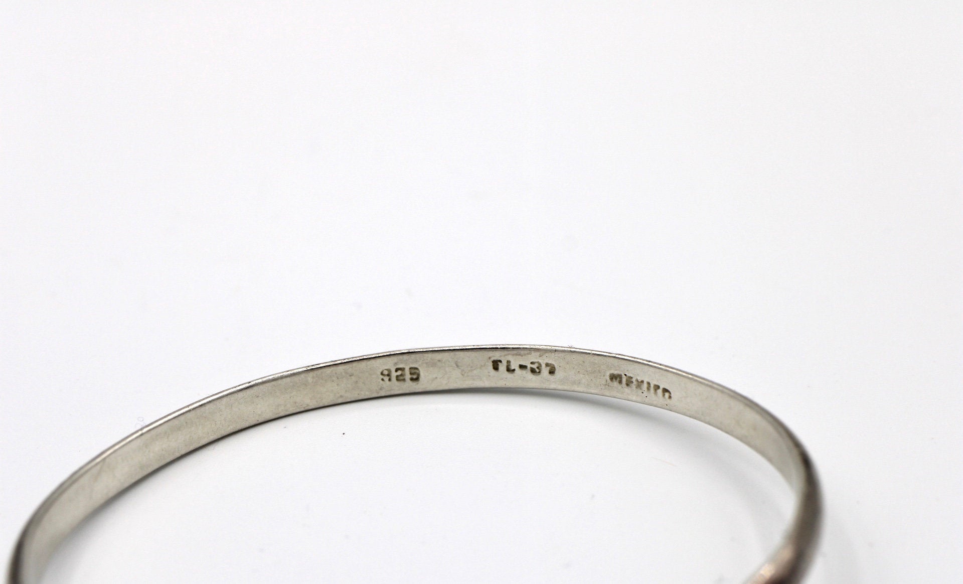 Taxco Sterling Silver & Onyx Bracelet, Vintage 1970's