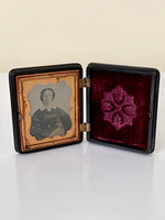 Load image into Gallery viewer, Ambrotype Mid 19th Century Woman&#39;s Portrait
