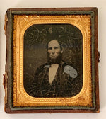 Load image into Gallery viewer, 1/4 Plate Ambrotype Collectible Vintage Antique Photograph Bearded Male Portrait
