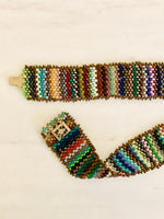 Load image into Gallery viewer, Vintage Handmade Artisan Jewelry Multicolored Beaded Choker Necklace
