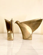 Dolbi Cashier Art Deco Brass Bird Pair 1980