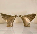 Dolbi Cashier Art Deco Brass Bird Pair 1980
