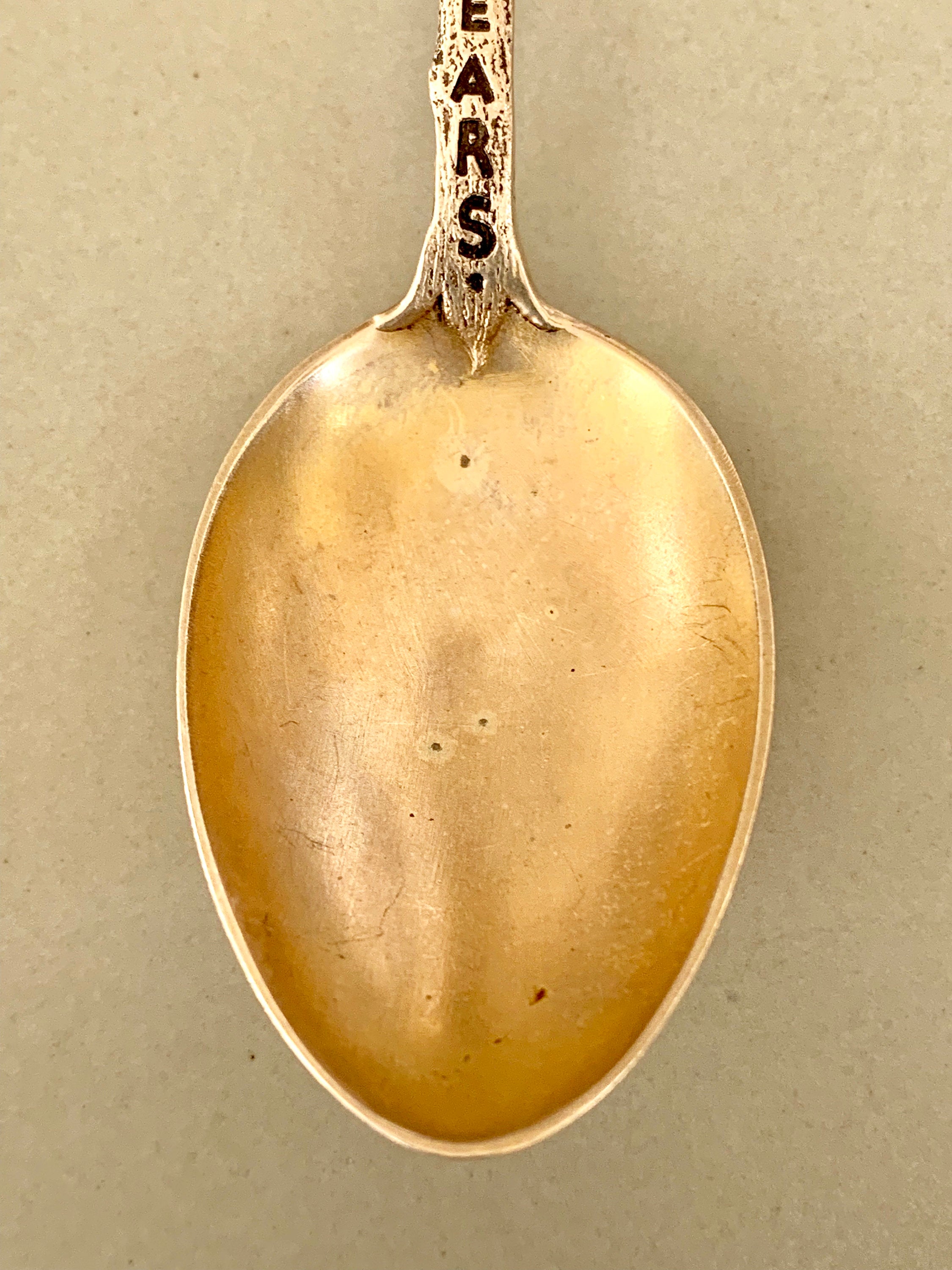 Watson Sterling Silver Vintage Twin "Teddy Bears" Spoon