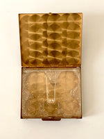 Load image into Gallery viewer, Mini Brass Metal Wallet Money Organizer w/ Dollar Sign &amp; Jewels
