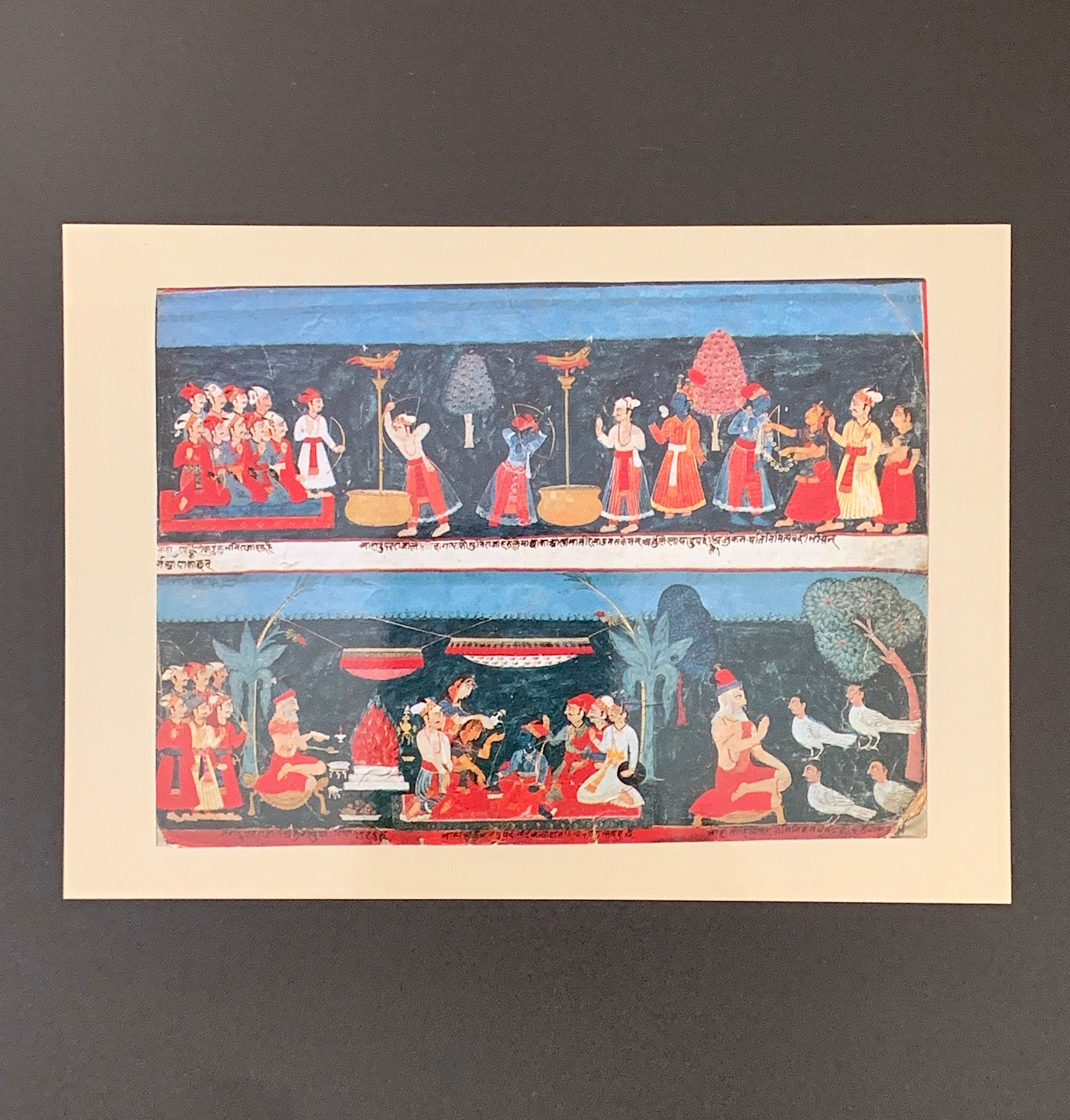 Set of 8 Nepalese Art Postcards National Museum Chhauni Kathmandu Nepal